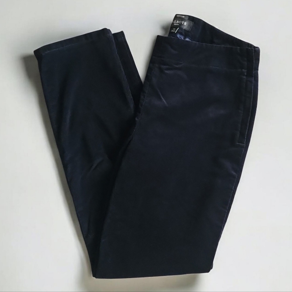 Talbots Velvet Navy Women's Pants-Size 6 Petit - Picture 6 of 12